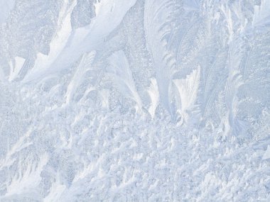 Kış penceresinde soğuk doğal desen