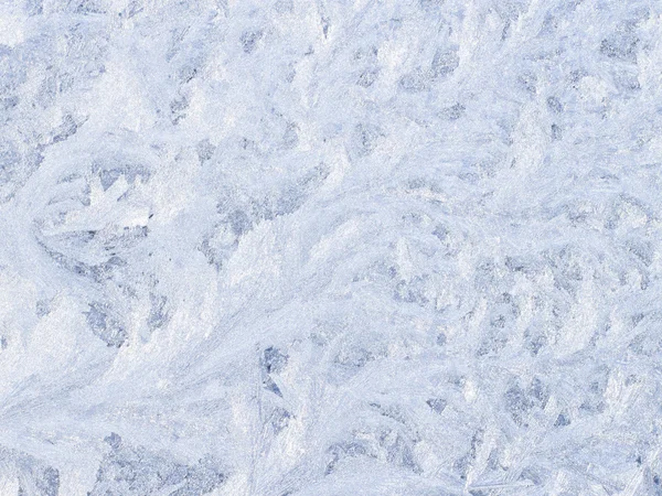 冬季窗上结霜的自然图案 — 图库照片