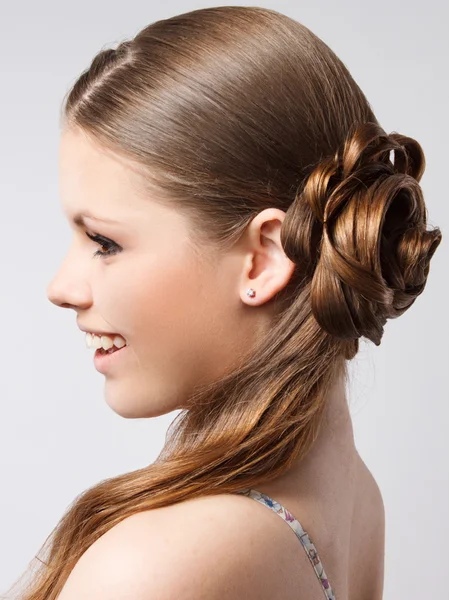 Portrait of the happy smiling girl. — Stock Photo, Image