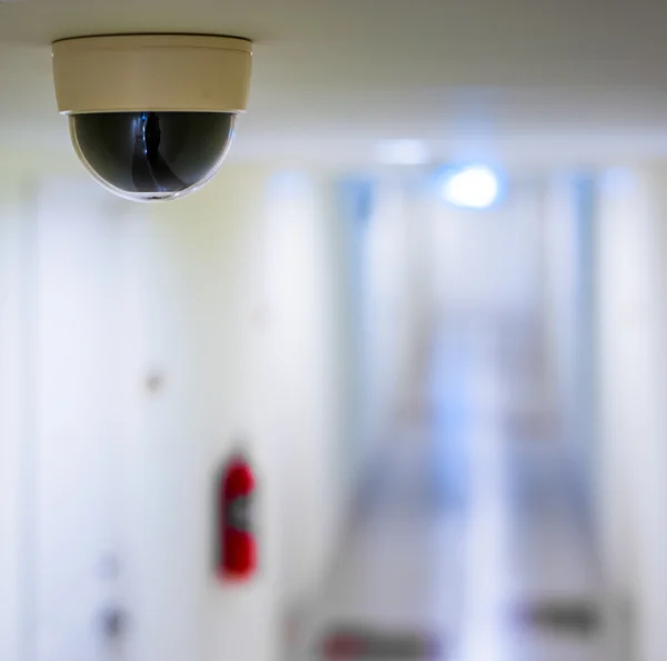 CCTV in condominiun in front of rooms — Stock Photo, Image