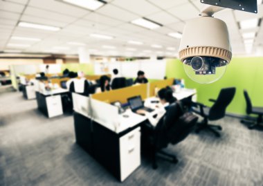 CCTV veya ofiste çalışan gözetim