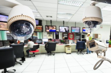 CCTV ve güvenlik odası arka plan