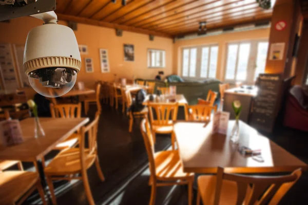 Cctv-Kamera im Wohnzimmer oder Restaurant — Stockfoto