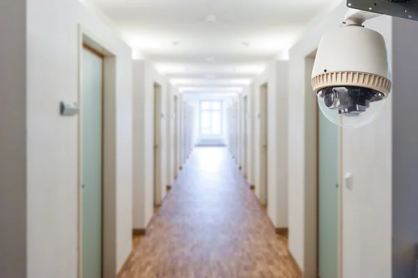 CCTV Camera Operating inside dormitory or apartment — Stock Photo, Image