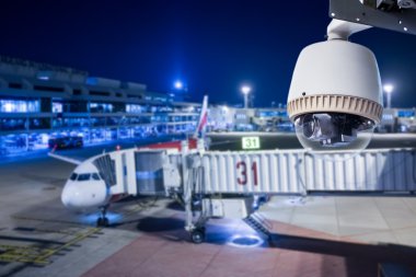 CCTV kamera veya hava alanında faaliyet gözetim