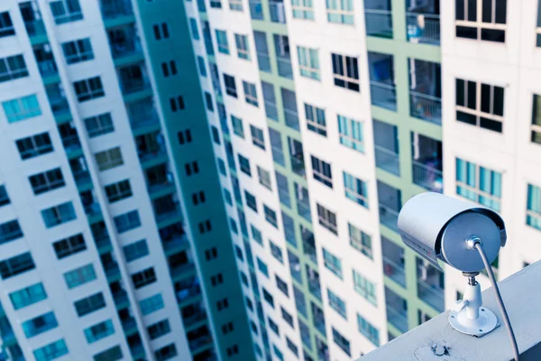 CCTV Câmera ou vigilância Operando em apartamento ou condomínio — Fotografia de Stock