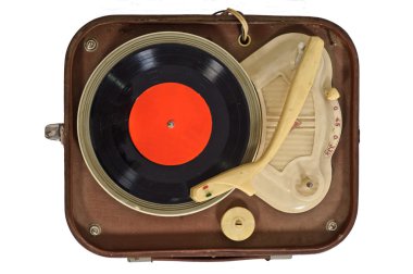 Vinil kaydı ile eski pikap