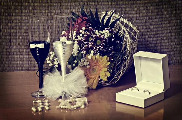 Wedding Arrangement (vintage style) — Stock Photo, Image