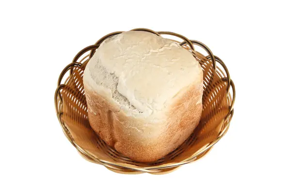 Domowy chleb w koszyku — Zdjęcie stockowe
