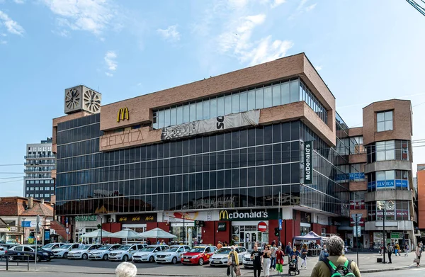 Cluj Napoca Transilvânia Roménia Junho 2021 Edifício Mcdonald Centro Cluj — Fotografia de Stock