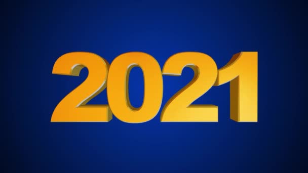 Juego Animación Año Nuevo Alta Calidad Texto 2021 Cambia 2022 — Vídeo de stock