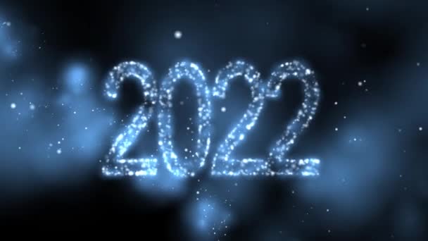 High Quality 2022 New Year Animation Resolution — Stock Video