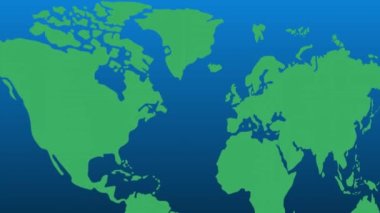 Dünya haritası hareket arkaplanı. 4K Çözünürlük (Ultra HD).