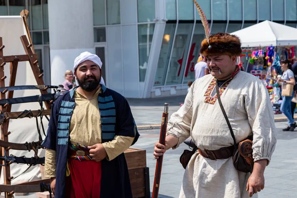 Craiova Condado Dolj Rumania Mayo 2022 Luchador Con Ropa Histórica —  Fotos de Stock