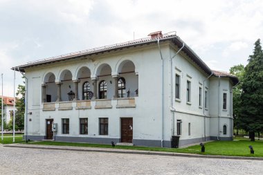 Craiova, Dolj, Romanya 14 Mayıs 2022: Craiova, Romanya 'daki Etnoğrafya Müzesi Casa Baniei. 