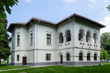 Craiova, Dolj, Romanya 14 Mayıs 2022: Craiova, Romanya 'daki Etnoğrafya Müzesi Casa Baniei. 