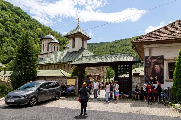 Lainici Bumbesti Jiu Romania July 2022 Entrance Lainici Monastery Lainici — Photo