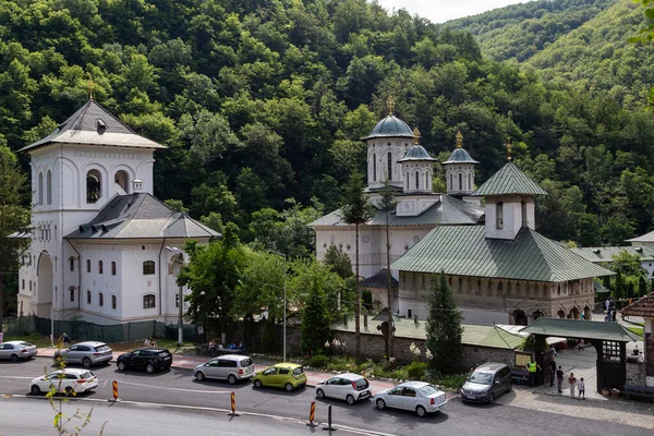 Lainici Bumbesti Jiu Rumunsko Července 2022 Pohled Klášter Lainici Lainici — Stock fotografie