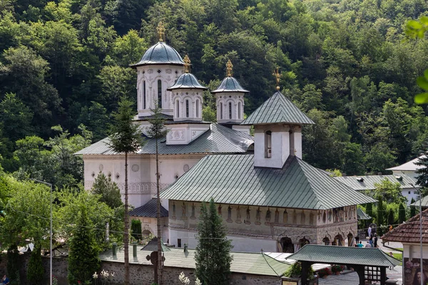 Lainici Bumbesti Jiu Romania July 2022 View Lainici Monastery Lainici — Stok fotoğraf