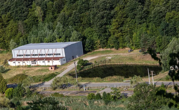 Baile Sacelu Gorj County Romania July 2022 Aerial View Gym — Stockfoto