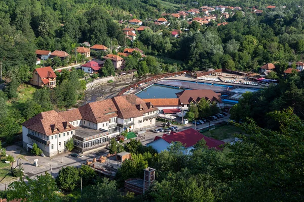 Baile Sacelu Gorj County Romania July 2022 Aerial View Tourist — Zdjęcie stockowe