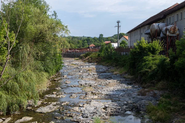 Baile Sacelu Gorj County Romania July 2022 Bed Blahnita River — ストック写真