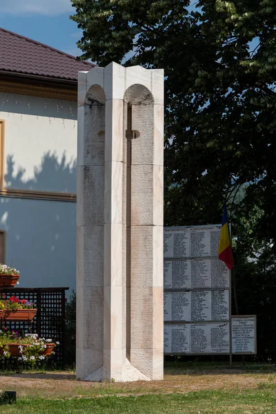 Novaci Gorj County Romania July 2022 Monument Heroes Second World — Zdjęcie stockowe