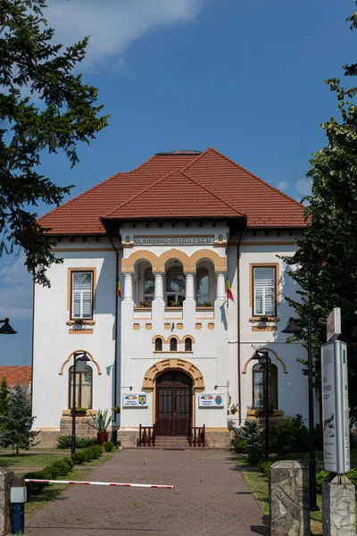 Novaci Gorj County Romania July 2022 Building City Hall Novaci — Fotografia de Stock