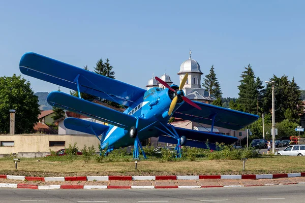 Петрозани Хунидоара Румыния Июля 2022 Года Памятник Самолету Петрозани Хунидоара — стоковое фото