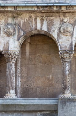 Hunedoara, Hunedoara County - July 22, 2022:  Construction details of the Orthodox Cathedral 