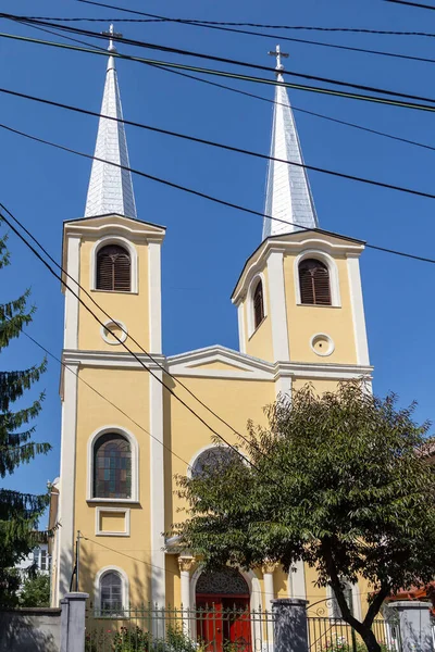 Hunedoara Hunedoara County July 2022 Roman Catholic Church Hunedoara Transylvania — Stok fotoğraf