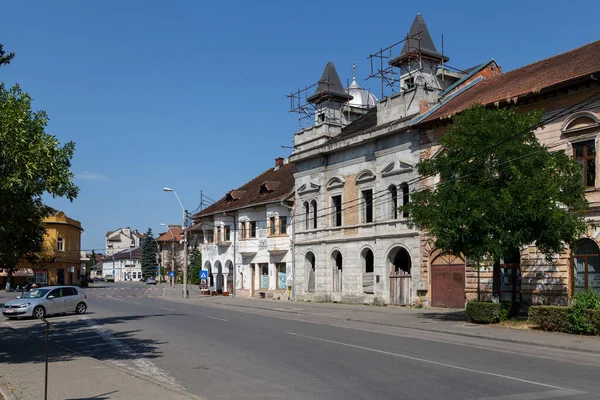 Hunedoara Hunedoara County July 2022 Old Buildings Old Area City — Fotografie, imagine de stoc