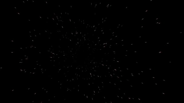 Abstract Background Hyperspace Space Warp Energy Flows Animation — Stock video