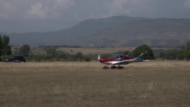 Stanesti Gorj Romania August 2022 Sports Light Aircraft Aviation Rally — 图库视频影像