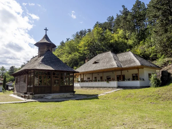 Vista Del Monasterio Visina Bumbesti Jiu Gorj Rumania — Foto de Stock