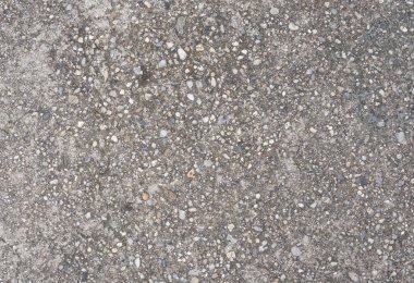 Arka planda beton dokusu olan eski gri beton duvar. Kopyalama alanı ile ön görünüm.