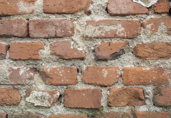 古いレンガの壁の表面の詳細 レンガの壁の背景 — ストック写真