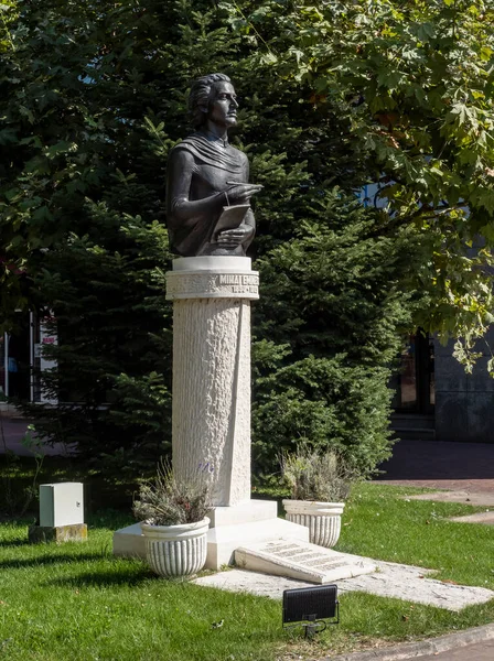 Targu Jiu Roumanie Octobre Statue Mihai Eminescu Octobre 2022 Targu — Photo
