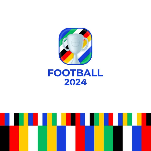 โลโก เวกเตอร แชมป ตบอล 2024 ตบอลหร ตบอล 2024 กษณ โลโกไทป — ภาพเวกเตอร์สต็อก