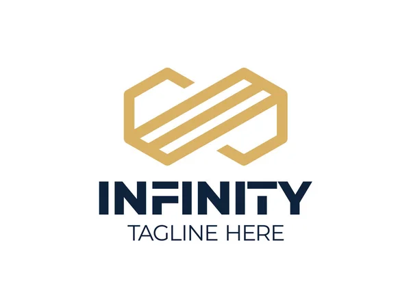 Logo De Cube Infini. Logo Vectoriel Géométrique 3d Infinity Cube Hexagon