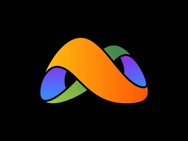 Infinity Ribbon Logo Vector Abstract Infinity Logo Template Design Endless — стоковый вектор