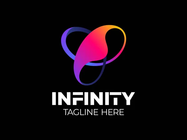 Trinity Infinity Logo Vector Triple Knot Loop Logotype Endless Logo — 图库矢量图片