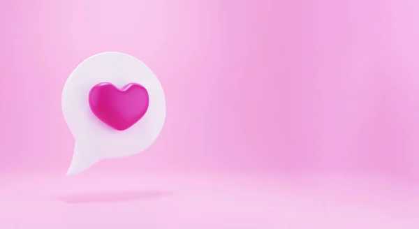 Піктограма Любові Соціальних Мереж Соціальні Медіа Сповіщення Кохання Значок Серця — стокове фото