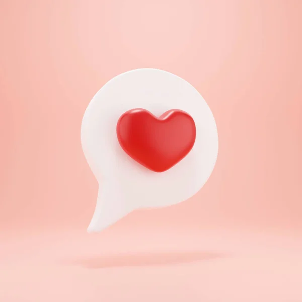 Ícone Amor Notificação Mídia Social Notificação Mídia Social Amor Como — Fotografia de Stock