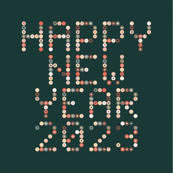 2023 New Year Diverse Unusual Sign 2023 Event Decoration Cute — Image vectorielle