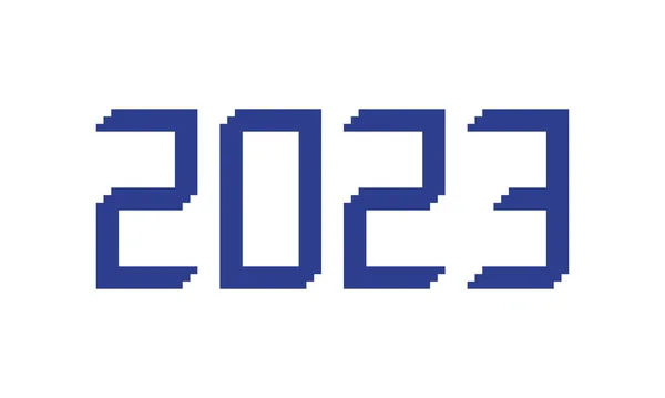 Новим 2023 Роком Цифрами Векторні Ілюстрації Креативний Стиль Новорічний Дизайн — стоковий вектор