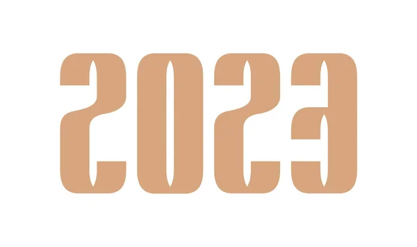 Ευτυχισμένο Νέο Έτος 2023 Αριθμούς Διανυσματική Απεικόνιση Δημιουργικό Στυλ Νέο — Διανυσματικό Αρχείο