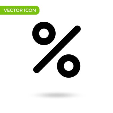 percent icon. minimal and creative icon isolated on white background. vector illustration symbol mark.