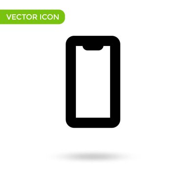 phone icon. minimal and creative icon isolated on white background. vector illustration symbol mark.