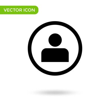 person icon. minimal and creative icon isolated on white background. vector illustration symbol mark.